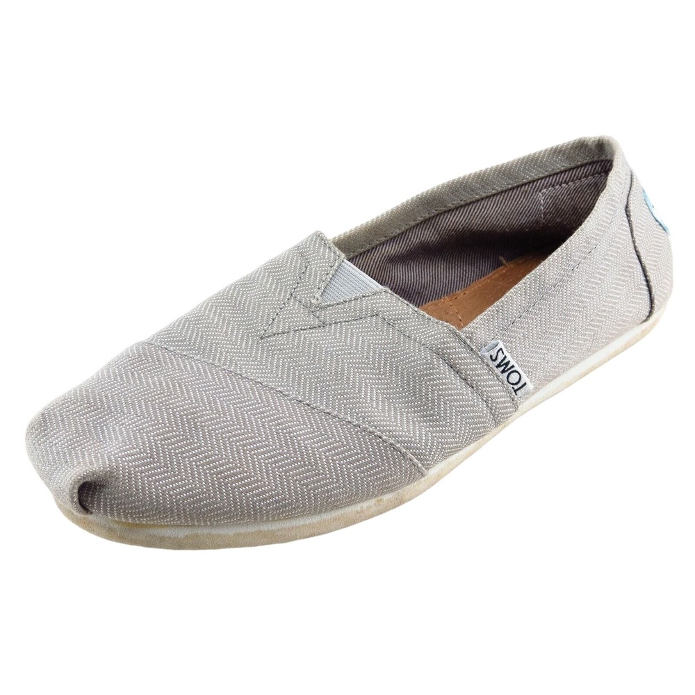 Toms Size 6.5 M Gray flats Fabric Women Shoes